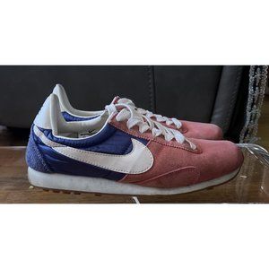 Nike Womens Montreal Racer Sneakers Shoes Blue Pink 555258-405 2014 Low Top 6.5